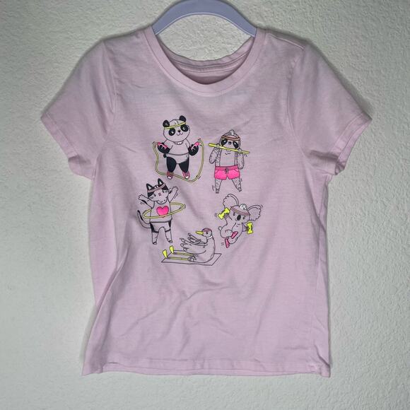 Target Cat & Jack Purple Cat Graphic Kids T-Shirt size 6/7 small - Picture 4 of 5